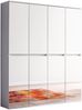 Garderobenschrank 'Mirror' 8-türig, Aufbaumaß (BxHxT) 148 x 191 x 34 cm, weiß Bild 5