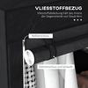 REDOM Stoffschrank Schwarzer mit 6 Fächern, zusammenklappbar, 103 x 43 x 162,5 cm (Packung, 1-St, Leichte Vliesoptik, als Kleiderschrank & Garderobe für kleine Räume) für Studentenwohnheim, Gästezimmer & Wohnmobil – schnell aufgebaut Bild 3
