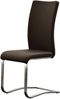 Esszimmerstuhl >Muvo II< (2er Set) in Braun aus Echtleder - 43x103x52cm (BxHxT) Bild 2