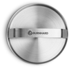 BURNHARD® Edelstahl Burger Smasher, 14 cm, Grillpresse, Hamburgerpresse, Spülmaschinenfest - Silber - #944528-new Bild 2