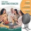 KESSER® Gastro Stehtisch klappbar - Gastronomie Bistrotisch rund - Wetterbeständiger Klapptisch Gartentisch - Runder Partytisch - Hitzebeständig - Stabil und sicher Anthrazit, Ø 80 cm, 2er Set Bild 2