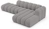Micadoni Modulares Ecksofa offen Lupine 5-Sitzer Rechts Chenille Eden Hellgrau Bild 3