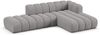 Micadoni Modulares Ecksofa offen Lupine 5-Sitzer Rechts Chenille Eden Hellgrau Bild 2