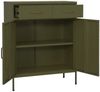 vidaXL Lagerschrank Olivgrün 80 x 35 x 101,5 cm Stahl [336153] Bild 5