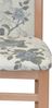 Massivholz Esszimmerstuhl "Alice"im 2er-Set, Buche, Stoff beige mit Blumendessin Bild 3