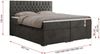 Boxspringbett mit 2 Bettkästen, Matratze und Topper - PERA - 120x200cm - Dunkelgrau Velours - H3 Bild 5