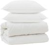 vidaXL Decke mit Kissen mit Kissen 3 pcs Weiß Mikrofaser 3378118 Bild 2