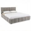 IDIMEX Polsterbett EMILIA, Bett 180x200 cm mit Lattenrost und gepolsterter Steppung Grau Bild 3