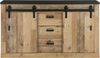 Sideboard Shilo / Sherwood, Holzwerkstoff, Metall, Holzfarben, 162 x 91 x 43 cm Bild 2