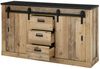 Sideboard Shilo / Sherwood, Holzwerkstoff, Metall, Holzfarben, 162 x 91 x 43 cm Bild 4