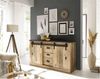 Sideboard Shilo / Sherwood, Holzwerkstoff, Metall, Holzfarben, 162 x 91 x 43 cm Bild 5