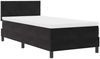 vidaXL Boxspringbett mit Kopfteil Schwarz 100 x 200 cm Samt 3339220 Bild 4