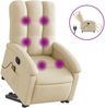 vidaXL Elektrischer Massagesessel mit Aufstehhilfe Creme Stoff 3204137 Bild 2
