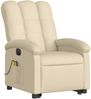 vidaXL Elektrischer Massagesessel mit Aufstehhilfe Creme Stoff 3204137 Bild 4
