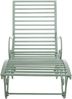 Gartenliege SENTA Antik - 58 x 140 x 101 cm, Metall, Antik-Grün | Sonnenliege Strandliege Bild 3