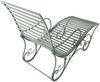 Gartenliege SENTA Antik - 58 x 140 x 101 cm, Metall, Antik-Grün | Sonnenliege Strandliege Bild 5