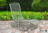 Gartenliege SENTA Antik - 58 x 140 x 101 cm, Metall, Antik-Grün | Sonnenliege Strandliege Bild 2