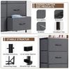 Refined Living Kommode Schubkastenkommode mit 2/4/5 /7/8/9 Schubladen stabilem Stahlrahmen (Sideboards mit Holzplatte und leicht zu ziehendem Griff für Schränke, wasserdicht Geeignet für Wohnzimmer, Kinderzimmer, Flur, Schlafzimmer), Große Kapazität, A... Bild 3