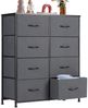 Refined Living Kommode Schubkastenkommode mit 2/4/5 /7/8/9 Schubladen stabilem Stahlrahmen (Sideboards mit Holzplatte und leicht zu ziehendem Griff für Schränke, wasserdicht Geeignet für Wohnzimmer, Kinderzimmer, Flur, Schlafzimmer), Große Kapazität, A... Bild 2