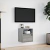 vidaXL TV-Wandschrank mit LED-Beleuchtung Grau Sonoma 41x31x45 cm 852323 Bild 4