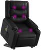 vidaXL Massagesessel mit Aufstehhilfe Schwarz Kunstleder 3206555 Bild 3