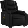 vidaXL Massagesessel mit Aufstehhilfe Schwarz Kunstleder 3206555 Bild 4