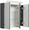 Spiegelschrank 70cm inkl. Design LED-Lampe und Glasböden grafit : Grafit Bild 3