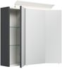 Spiegelschrank 70cm inkl. Design LED-Lampe und Glasböden grafit : Grafit Bild 2
