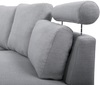 Sofa Polsterbezug hellgrau rund ROTUNDE Bild 5