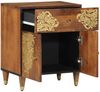 vidaXL Nachttisch mit Tür Honigbraun 50 x 33 x 60 cm Massivholz Mango 4018747 Bild 2