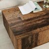 vidaXL Couchtisch mit Schubladen Altholz 95 x 55 x 31 cm Holzwerkstoff 8000186 Bild 4