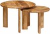 vidaXL Nesting-Couchtische 2 pcs Braun Massivholz Mango 4104647 Bild 3