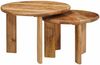vidaXL Nesting-Couchtische 2 pcs Braun Massivholz Mango 4104647 Bild 2