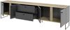 Lowboard >Kandoo< in Anthrazit / Evoke Oak Dekor - 225x59x38 (BxHxT) Bild 5