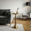 FINEBUY Beistelltisch SuVa76452 Aluminium Anstelltisch 30cm Dekotisch Wohnzimmertisch (Kompakte Größe mit Designcharakter), Elegante Optik in orientalischer Form Bild 2