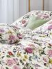 Irisette Glamour Mako-Satin Bettwäsche 155x220 Romantik Blumen rosa bunt 8885-10 Bild 2