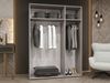 Kleiderschrank Midere 150 mit Frontspiegel (Farbe: Cashmere) Bild 3