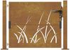 vidaXL Gartentor 100x75 cm Cortenstahl Gras-Design 153172 Bild 4