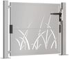 vidaXL Gartentor 100x75 cm Cortenstahl Gras-Design 153172 Bild 3