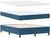 vidaXL Boxspringbett mit Matratze Dunkelblau 200 x 140 cm Samt 3340878 Bild 5