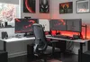 SyberDesk Gaming Eckschreibtisch V2 LED, 197 x 132 cm, RGB Gaming Tisch L-Form, USB-HUB, Kabelmanagement, L-förmiger Computertisch, (Rechts, Weiß) Bild 2