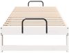 vidaXL Bettrahmen Weiß 90 x 210 cm Massives Kiefernholz 873161 Bild 5