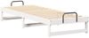 vidaXL Bettrahmen Weiß 90 x 210 cm Massives Kiefernholz 873161 Bild 4