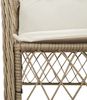 vidaXL 5-tlg. Garten-Essgruppe mit Kissen Beige Poly Rattan 3212139 Bild 5
