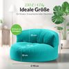 Green Bean® Sitzsack Sofa mit Füllmaterial - Lounge im Sitzsack-Design 90x50cm mit ergonomischer Rückenlehne & waschbarem Bezug - Indoor und Outdoor geeignet in Türkis Bild 3