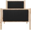 vidaXL Bettgestell Braun und Schwarz 80 x 200 cm Massivholz Kiefer 878501 Bild 5