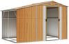 vidaXL Gerätehaus Hellbraun 277x192,5x179 cm Verzinkter Stahl 3188298 Bild 3