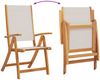 vidaXL 9-tlg. Garten-Essgruppe Massivholz Akazie und Textilene 3279291 Bild 5