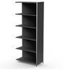 Anbauregal breit Artline 78x38x185cm, Weiß Bild 2