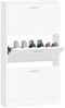vidaXL Schuhschrank Weiß 59 x 17 x 108 cm Holzwerkstoff 342526 Bild 4